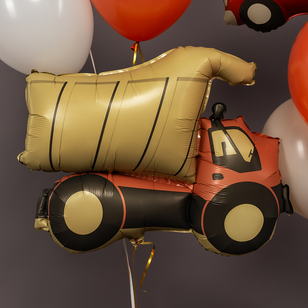 Шар (29''/74 см) Фигура, Самосвал, Сатин, 1 шт. в уп.