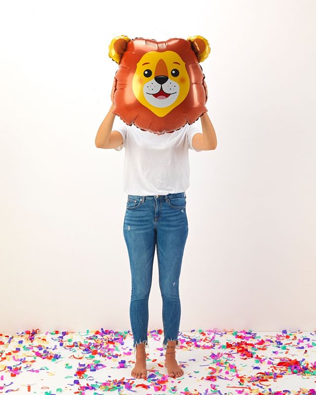 Шар (29''/74 см) Фигура, Голова, Лев, 1 шт.