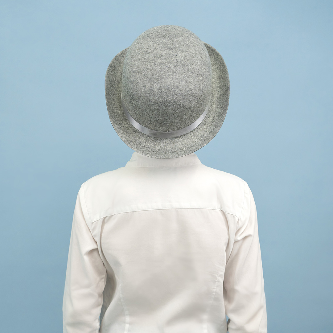 Шляпа Котелок, фетр, Серый, 56-58 разм., 1 шт. 