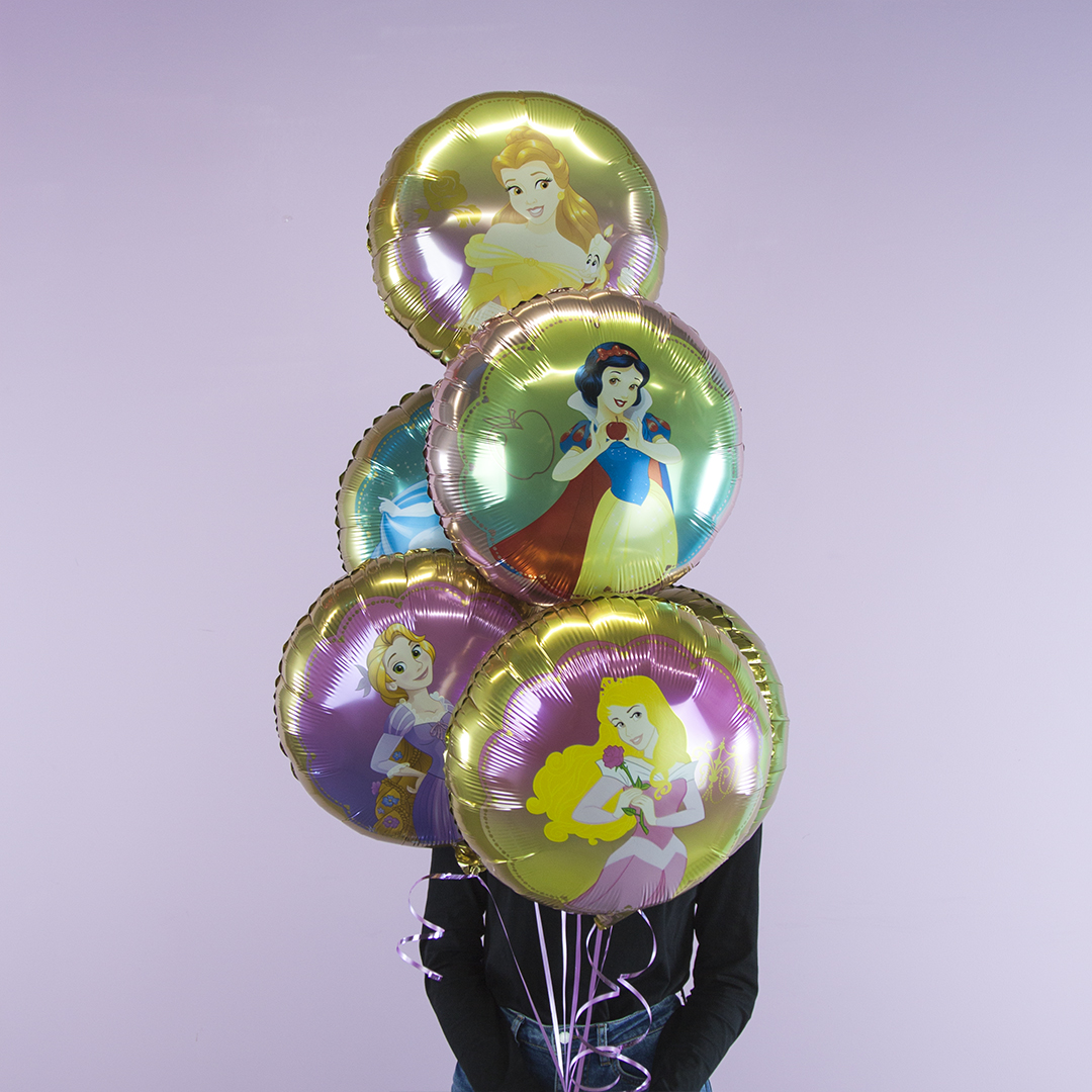 Шар (18''/46 см) Круг, Белоснежка, Розовое Золото, 1 шт.