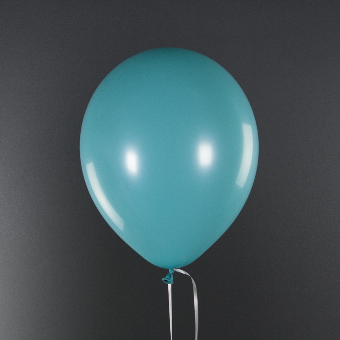 Шар (12''/30 см), Карибский голубой, пастель, 100 шт.