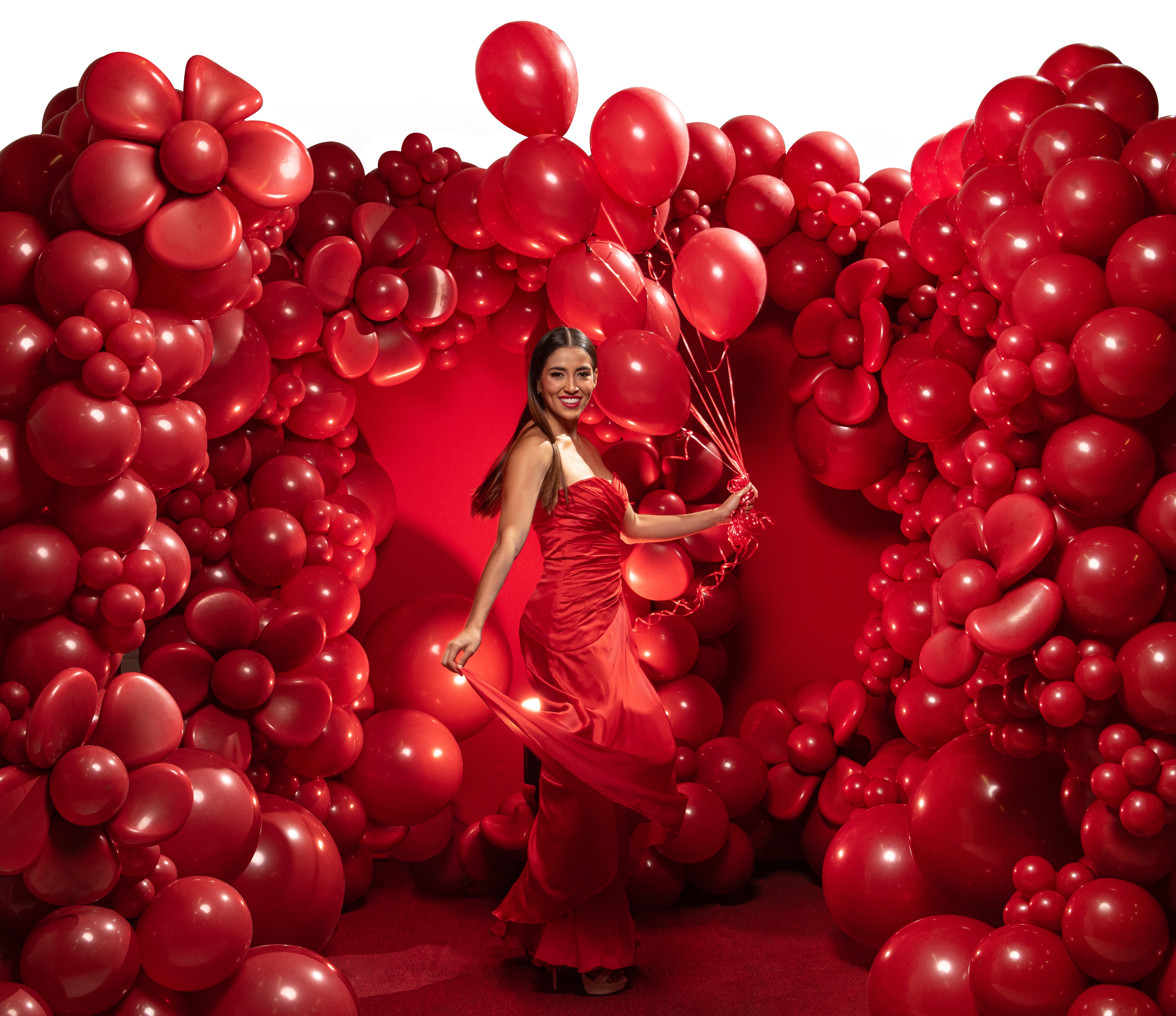 Шар (18''/46 см), Королевский красный (016), пастель, 25 шт.