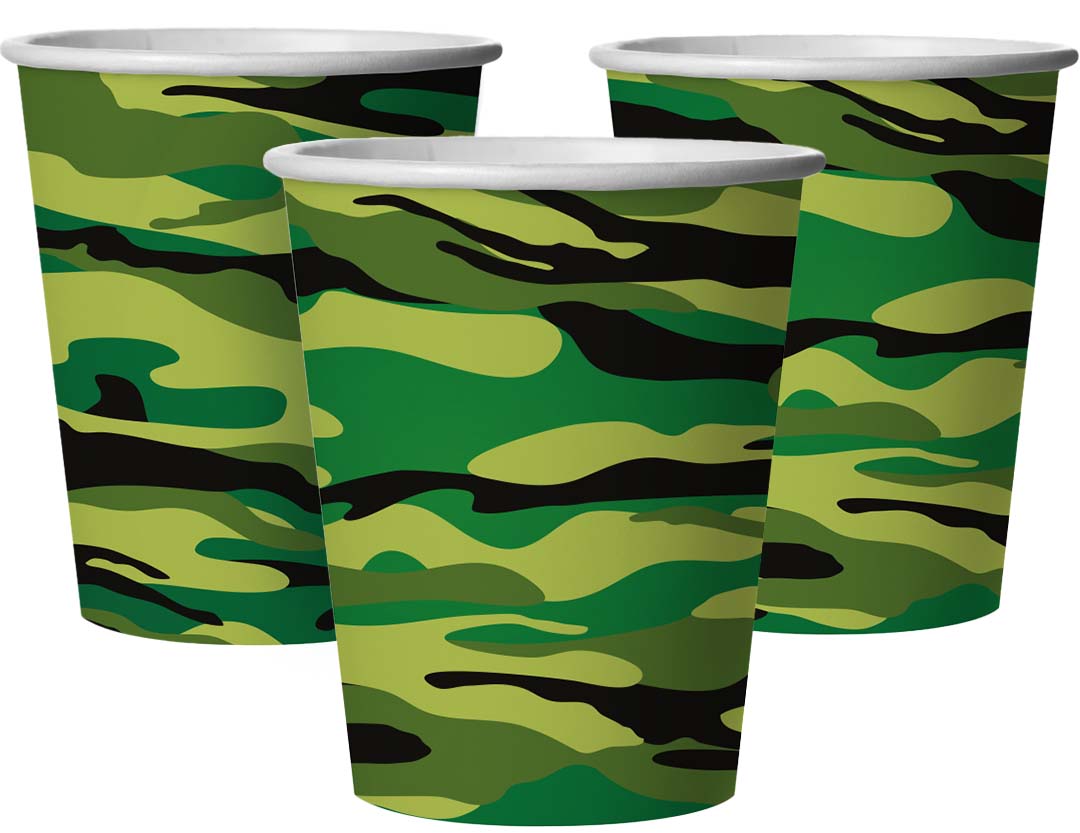 Стаканы (250 мл) Камуфляж, 6 шт.