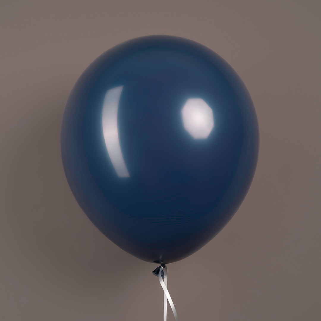 Шар (12''/30 см), Темно-синий, пастель ретро, 100 шт.