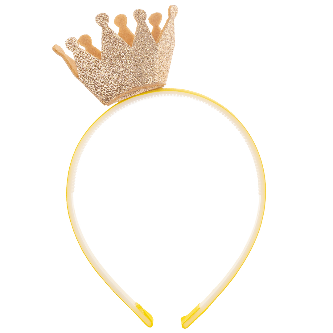 Ободок, Корона для принцессы, Золото, 1 шт. 