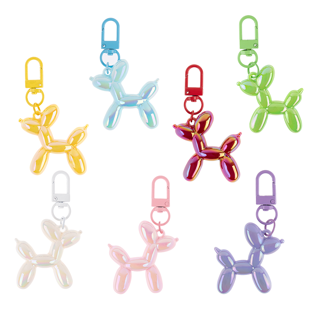 Брелок, Собачка ШДМ, Сиреневый, Перламутр, 4,5 см, 1 шт. 