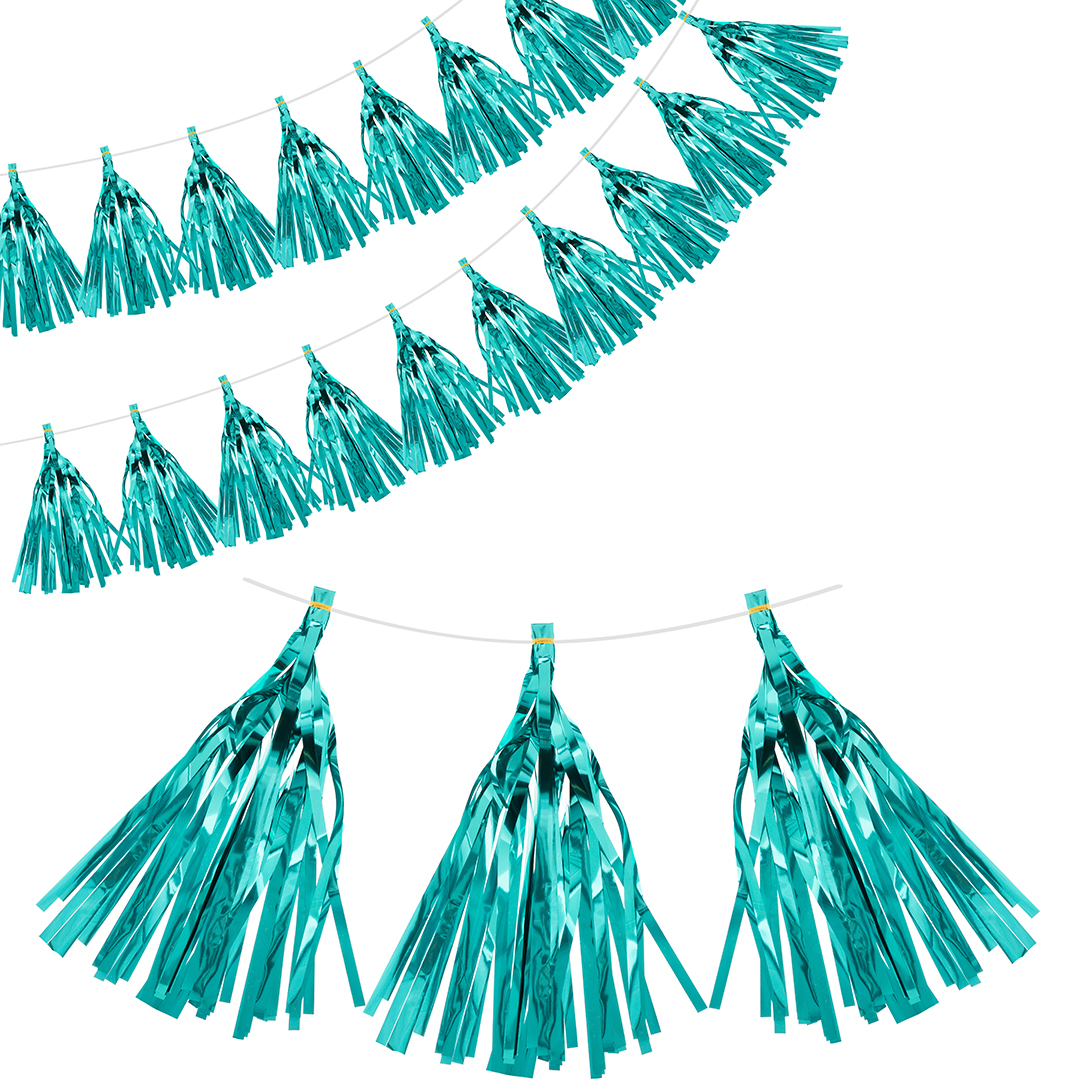 Гирлянда Тассел, Тиффани, Металлик, 35*12 см, 12 листов.