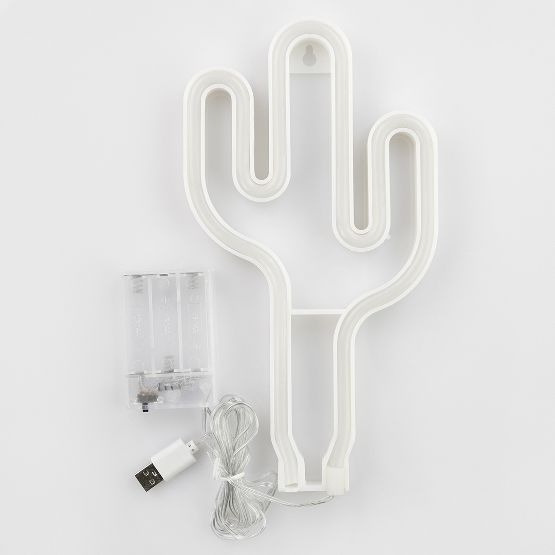 Световая фигура Кактус, 15*26,5 см. Зеленый, 1 шт.