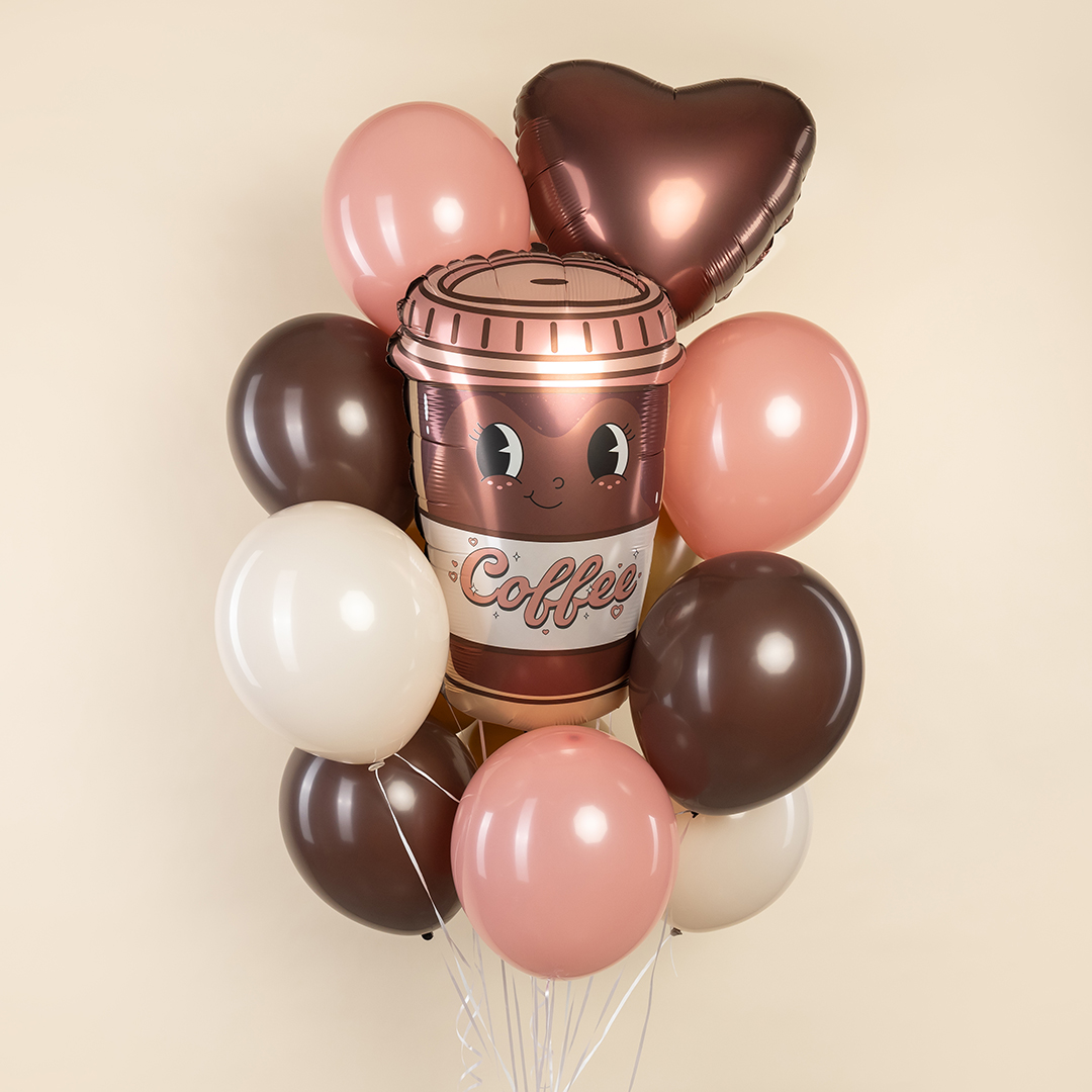 Шар (24''/61 см) Фигура, Кофе, 1 шт. в уп.