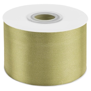 Лента атласная (5 см*22,85 м) Авокадо, 1 шт.