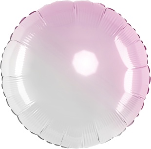 Шар (32''/81 см) Круг, Розовый, Градиент, 1 шт.