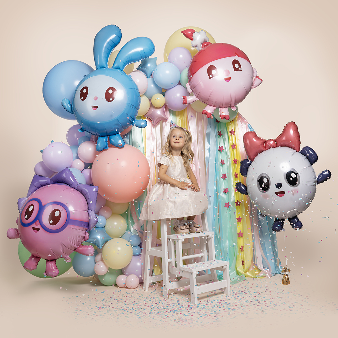 Шар (36''/91 см) Фигура, Малышарики, Нюшенька, 1 шт. в уп.