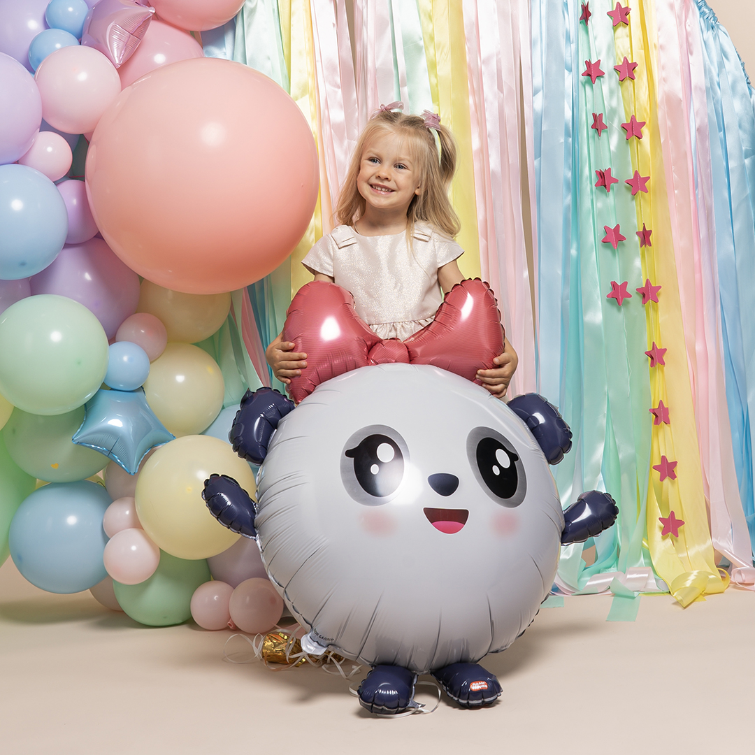 Шар (38''/97 см) Фигура, Малышарики, Пандочка, 1 шт. в уп.