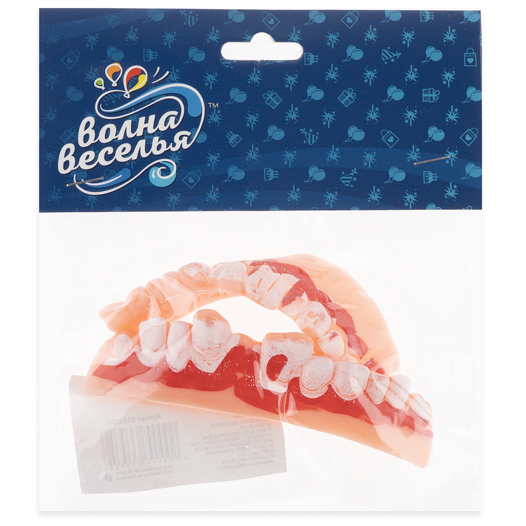 Зубы вампира, Белый/Красный, 1 шт. 