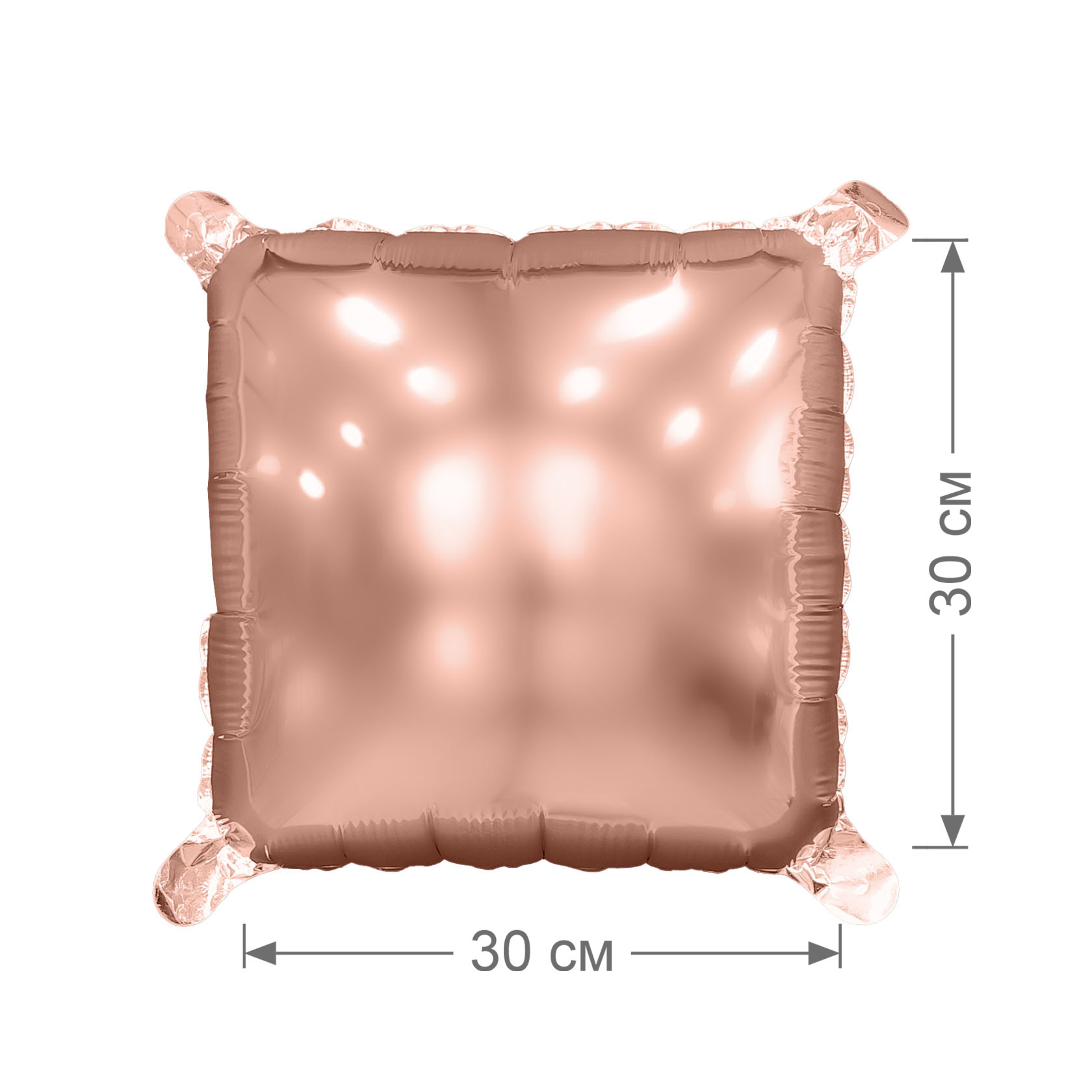 Шар (16''/41 см) Мини-Блок, Розовое Золото, 1 шт.