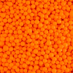 Шарики пенопласт, Оранжевый, 6-8 мм, 10 гр.