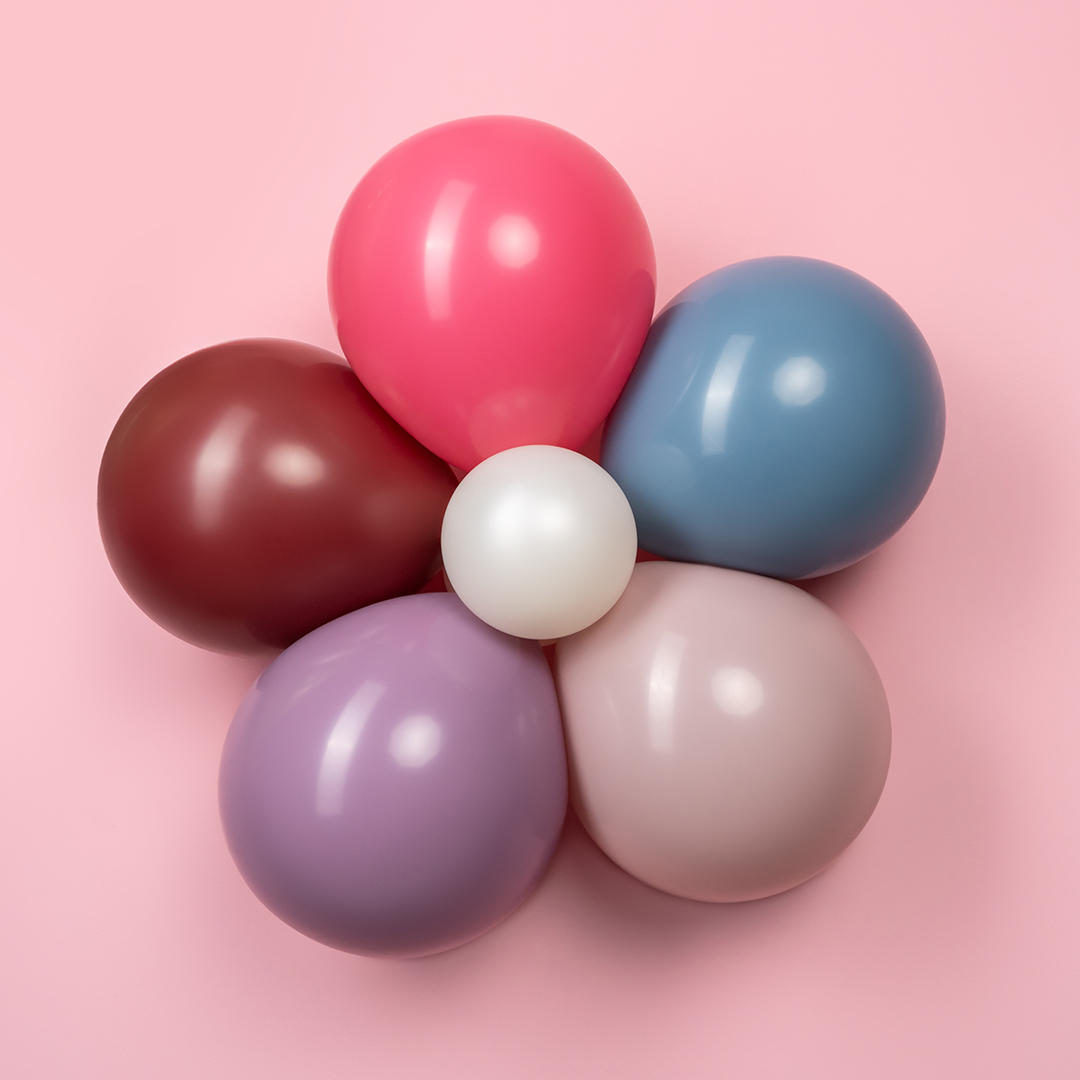 Шар (10''/25 см), Бургундия, пастель ретро, 100 шт.