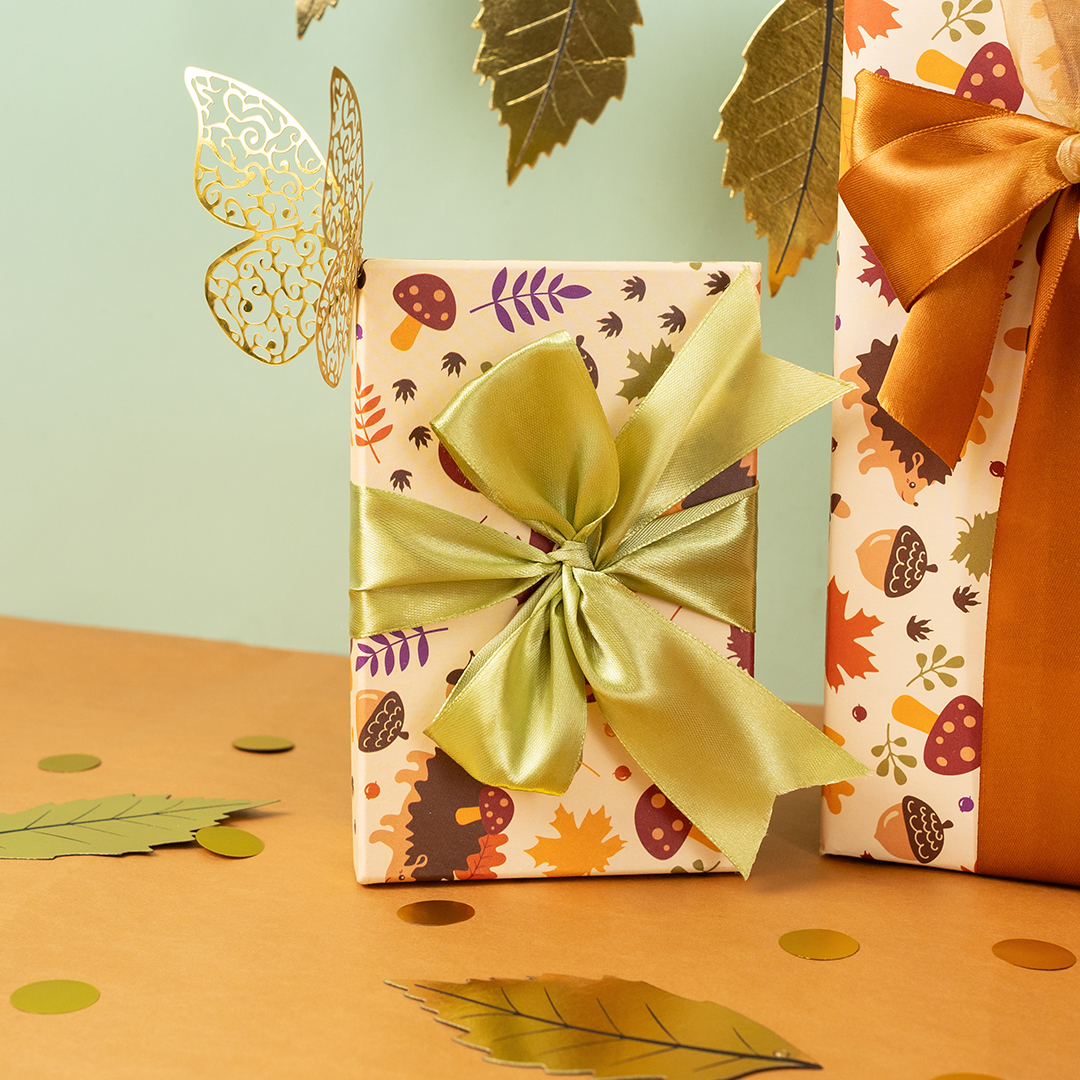 Лента атласная (2,5 см*22,85 м) Авокадо, 1 шт.