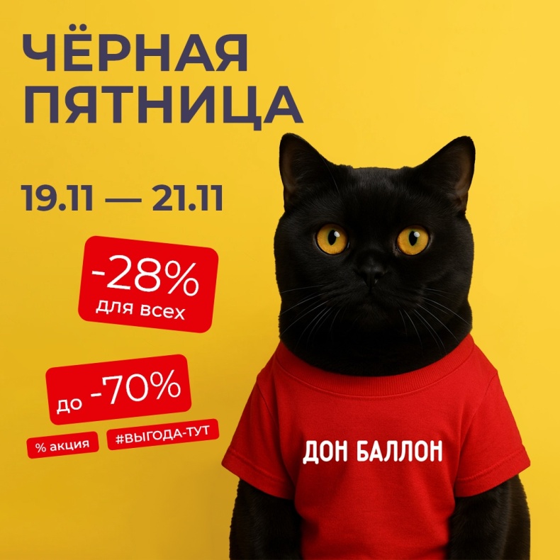 Черная пятница! - 28% для всех