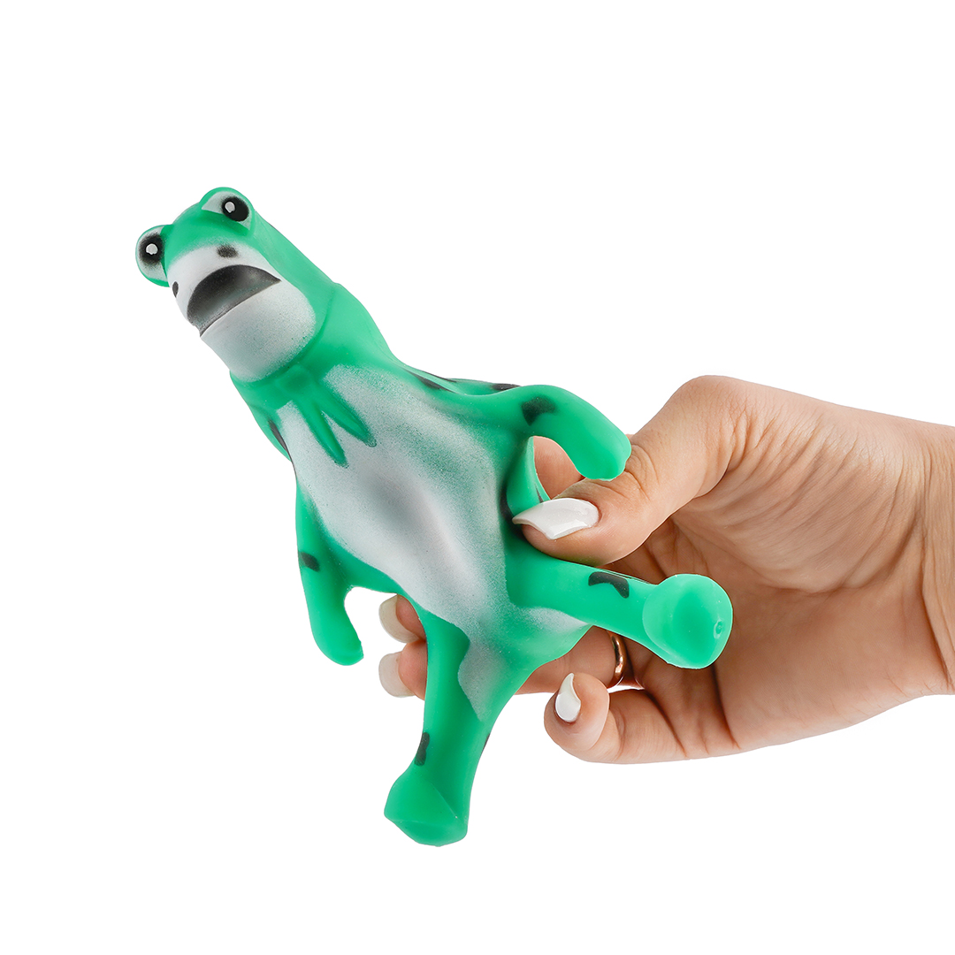 Игрушка - тянучка, Лягушка, Зеленый, 13*8*8 см, 1 шт. 