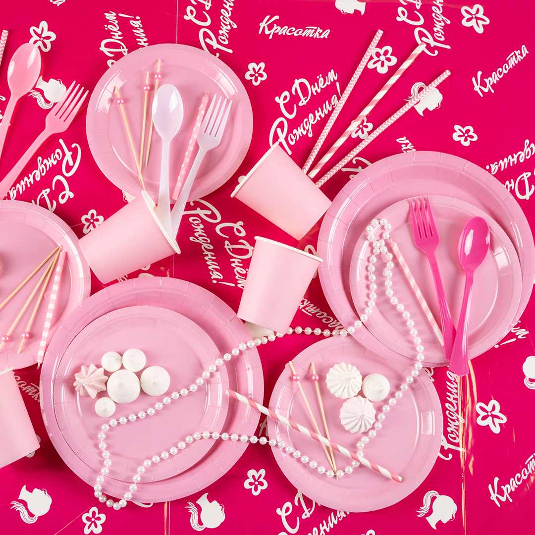 Скатерть одноразовая, Красотка, 120*180 см, 1 шт.