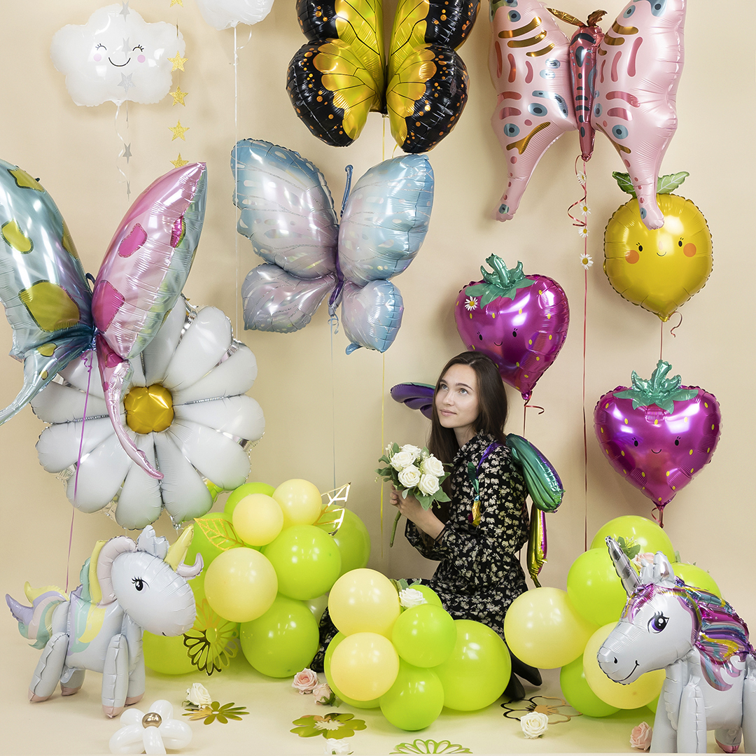 Шар (24''/61 см) Фигура, Клубника, Розовый, 1 шт.