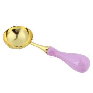 Ложка-плавильник для сургуча 3,4*10,3 см. Розовый, 1 шт.