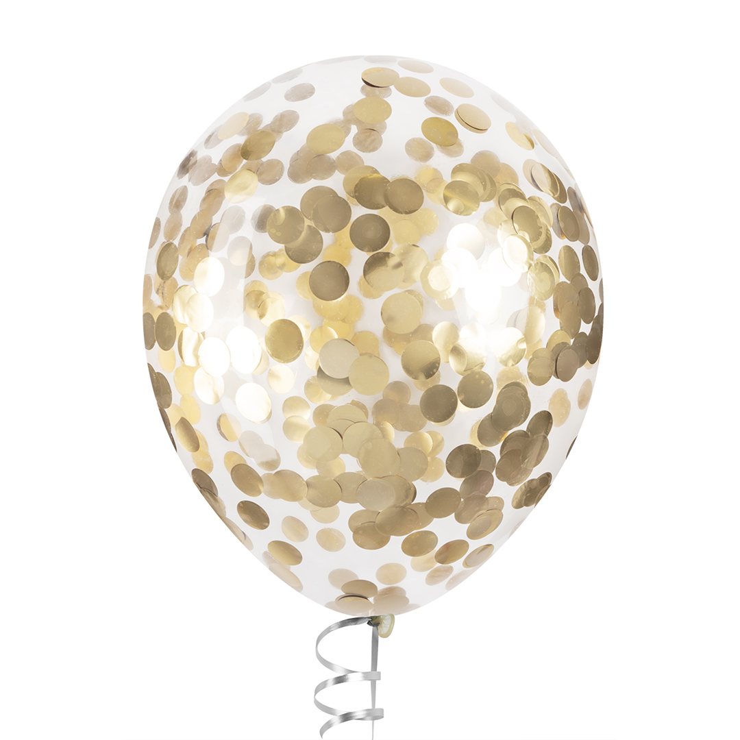 Конфетти фольга Круг, Золото, Хром, 2 см, 50 г.