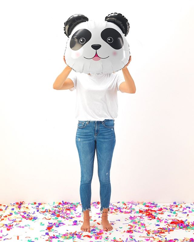 Шар (29''/74 см) Фигура, Голова, Милая Панда, 1 шт.