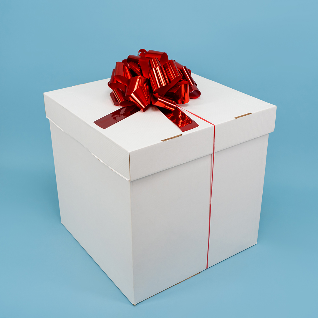 Бант Шар, Красный, Металлик, 36 см, 1 шт. в упак. 