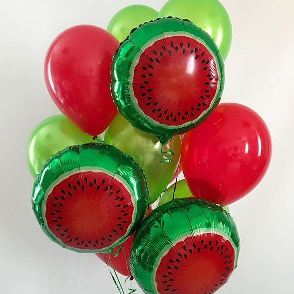 Шар (18''/46 см) Круг, Арбуз, 1 шт.