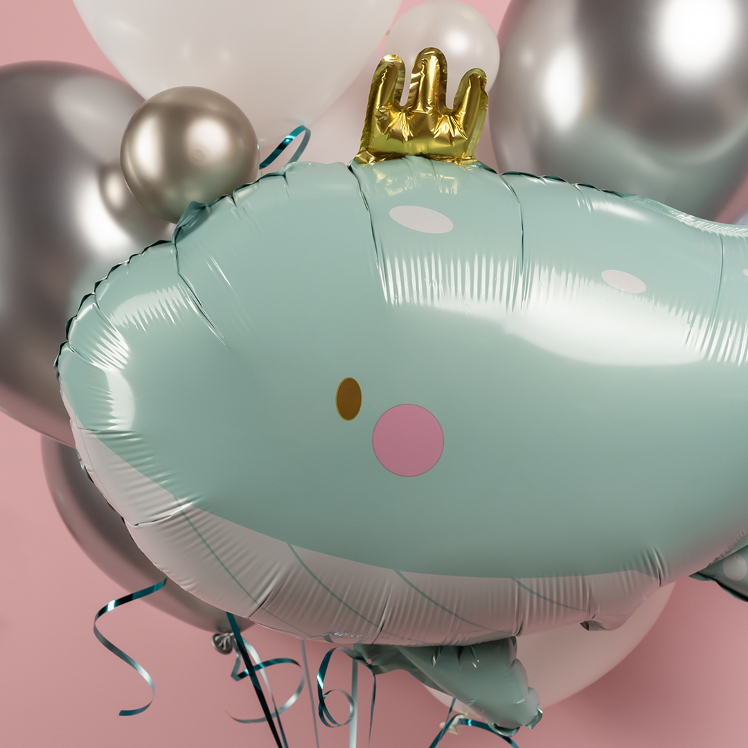 Шар (36''/91 см) Фигура, Кит в короне, 1 шт.