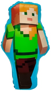 Шар (29''/74 см) Фигура, Пиксельная девушка, 1 шт. в уп.