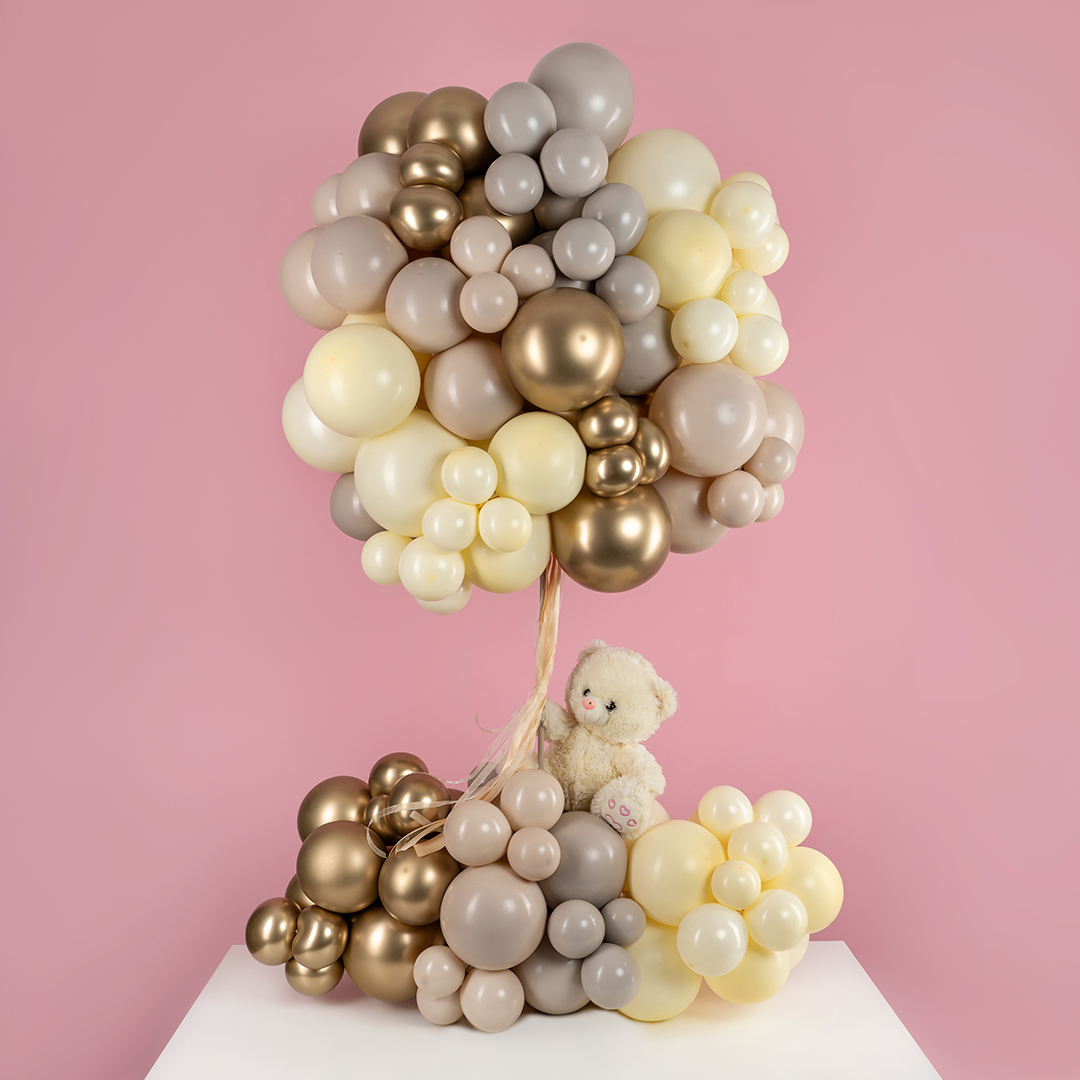 Шар (5''/13 см), Слоновая кость, пастель ретро, 100 шт.