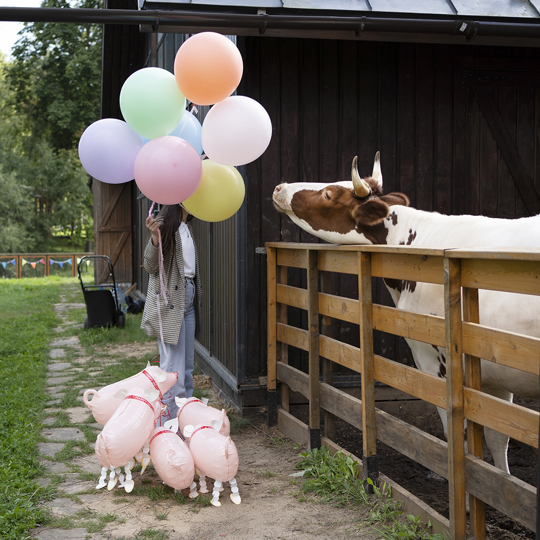 Шар (18''/46 см), Светло-сиреневый, макарунс, 10 шт.