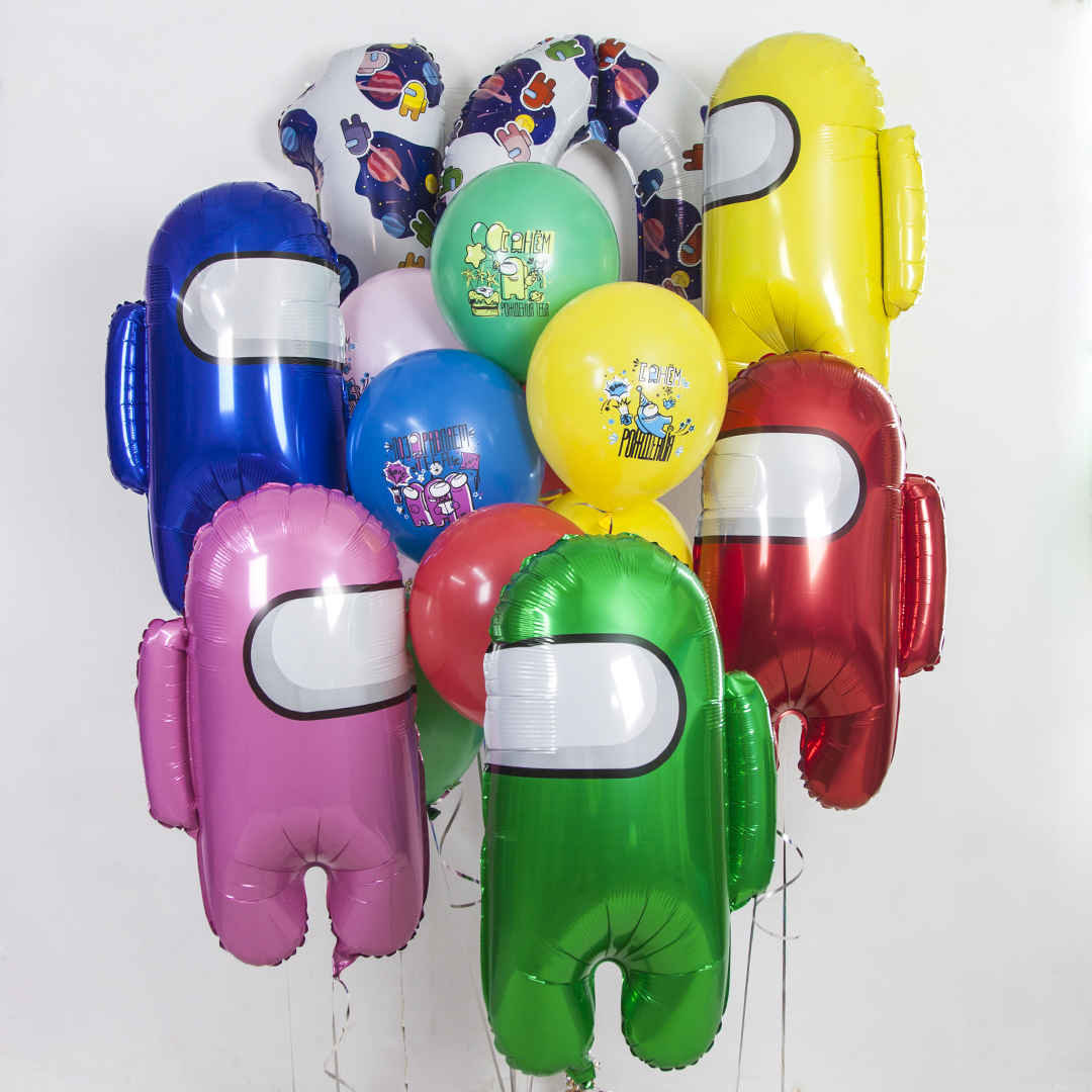 Шар (32''/81 см) Цифра, 0 Космонавтики, 1 шт. в уп.