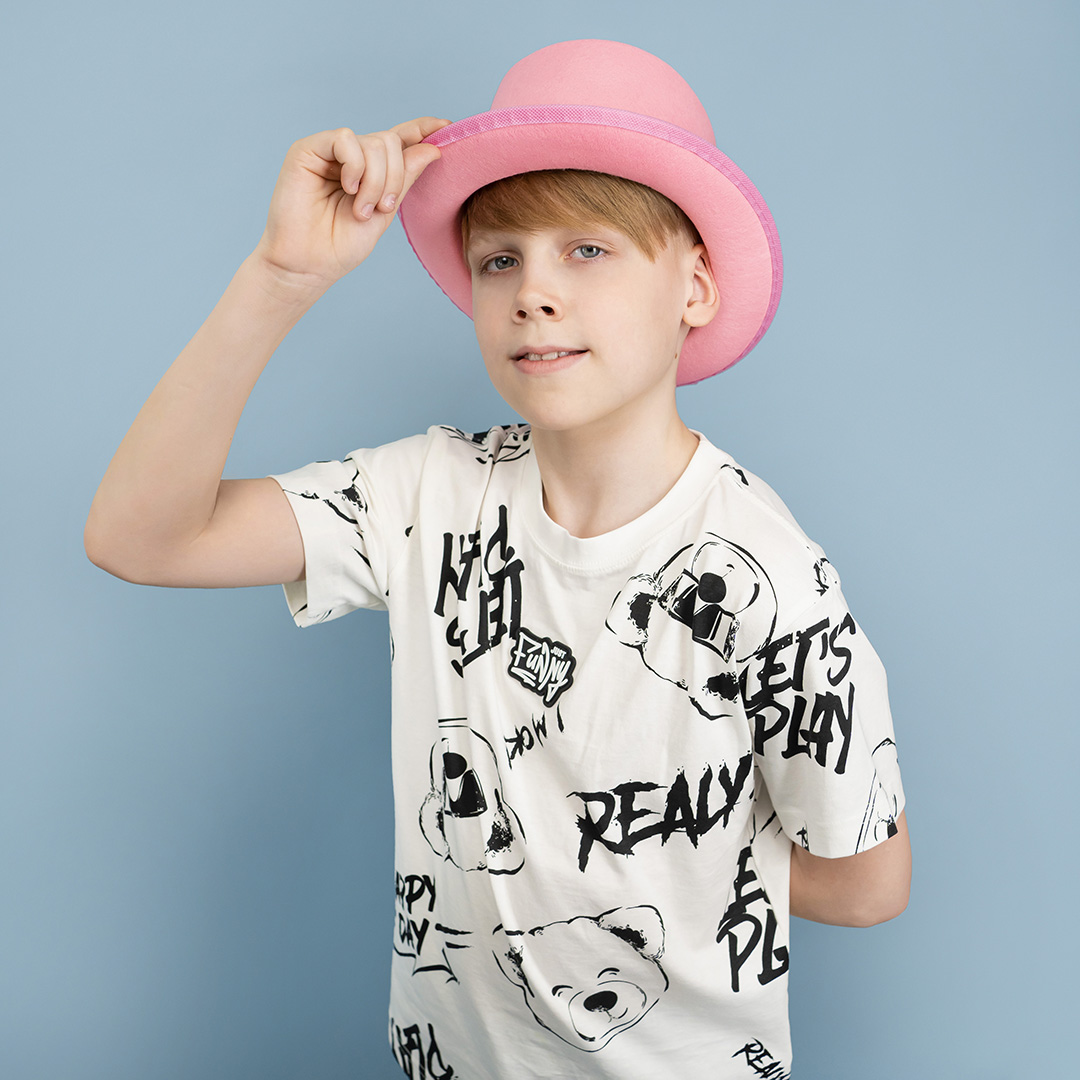 Шляпа, Цилиндр, фетр, Розовый, 56-58 разм., 1 шт. 