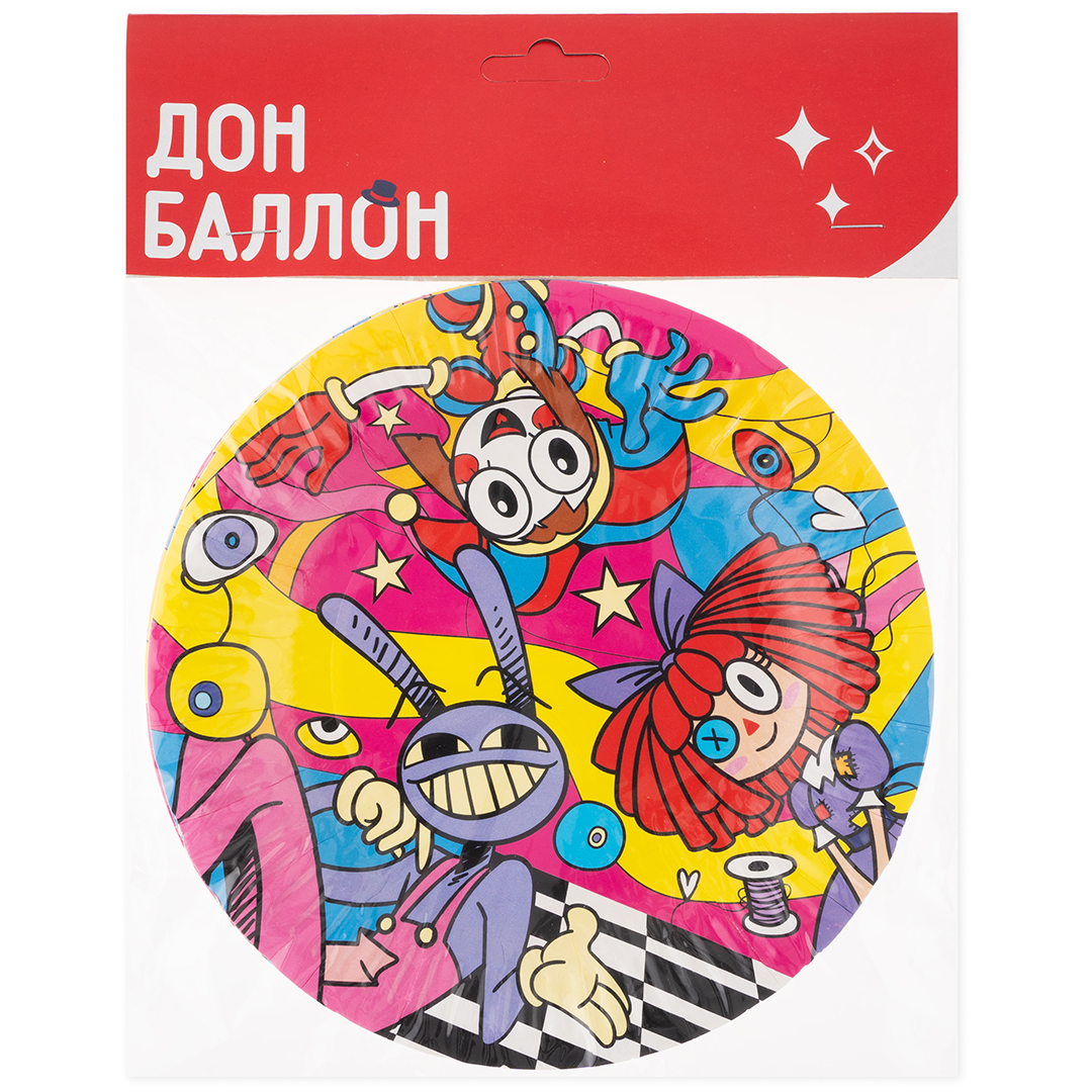 Тарелки (7''/18 см) Удивительный цирк, 6 шт.