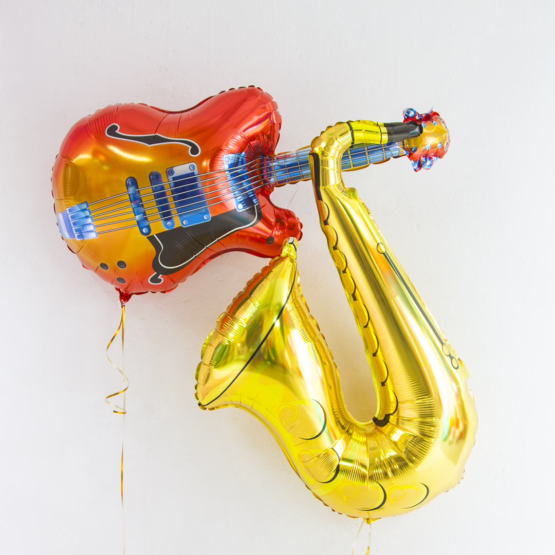 Шар (43''/109 см) Фигура, Гитара, 1 шт. в уп.
