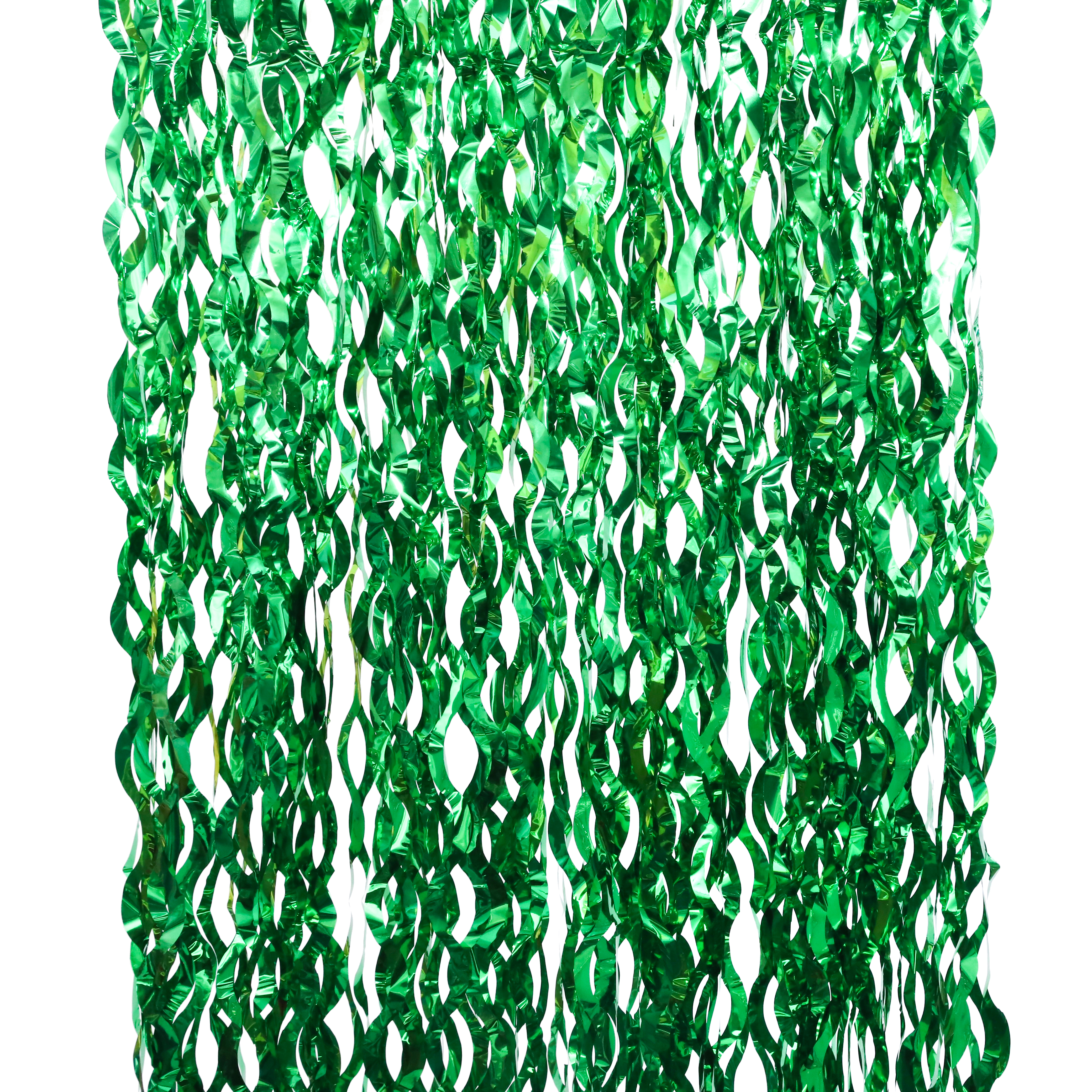 Занавес Волна, Зеленый, Металлик, 100*200 см, 1 шт.