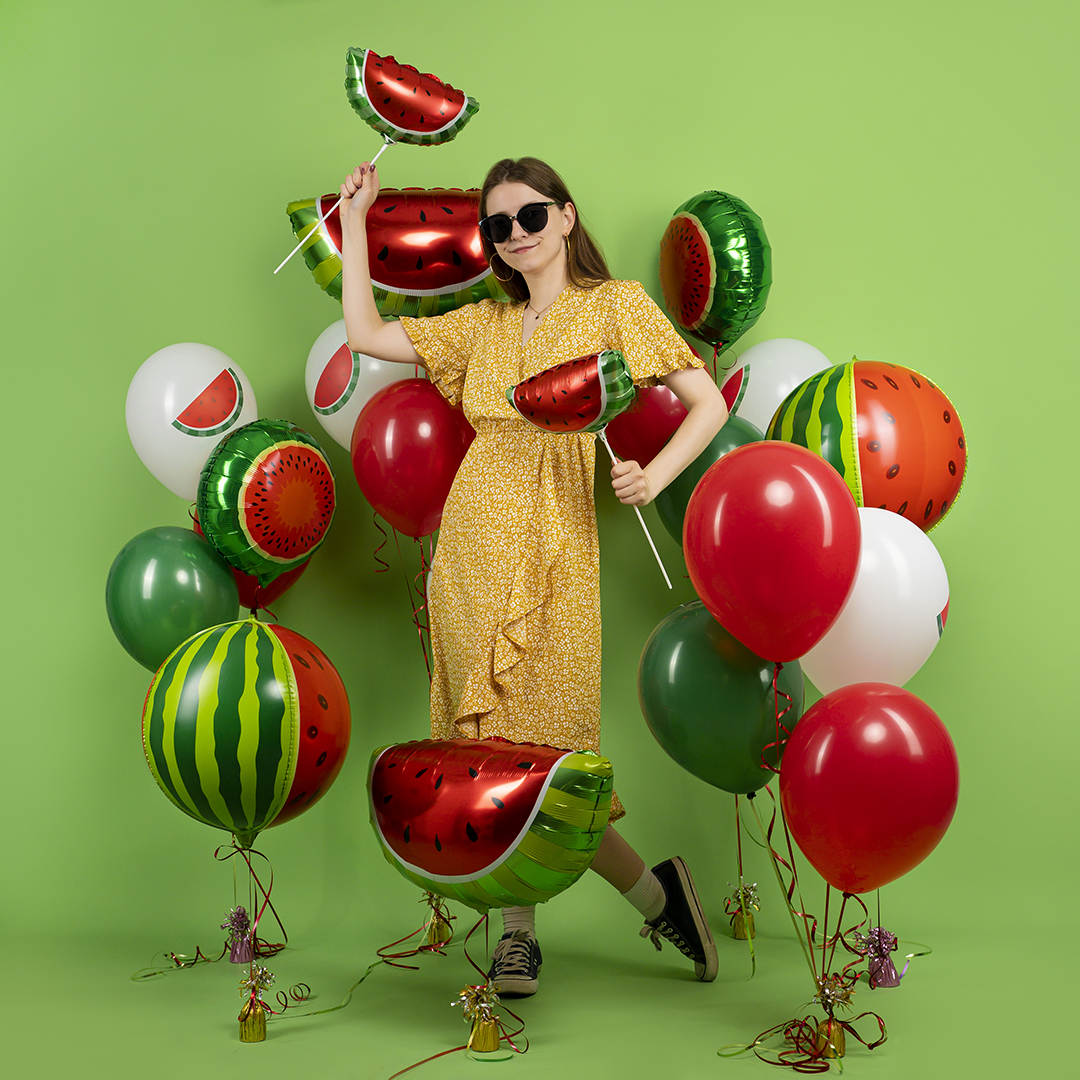 Шар (26''/66 см) Фигура, Долька арбуза, 1 шт.