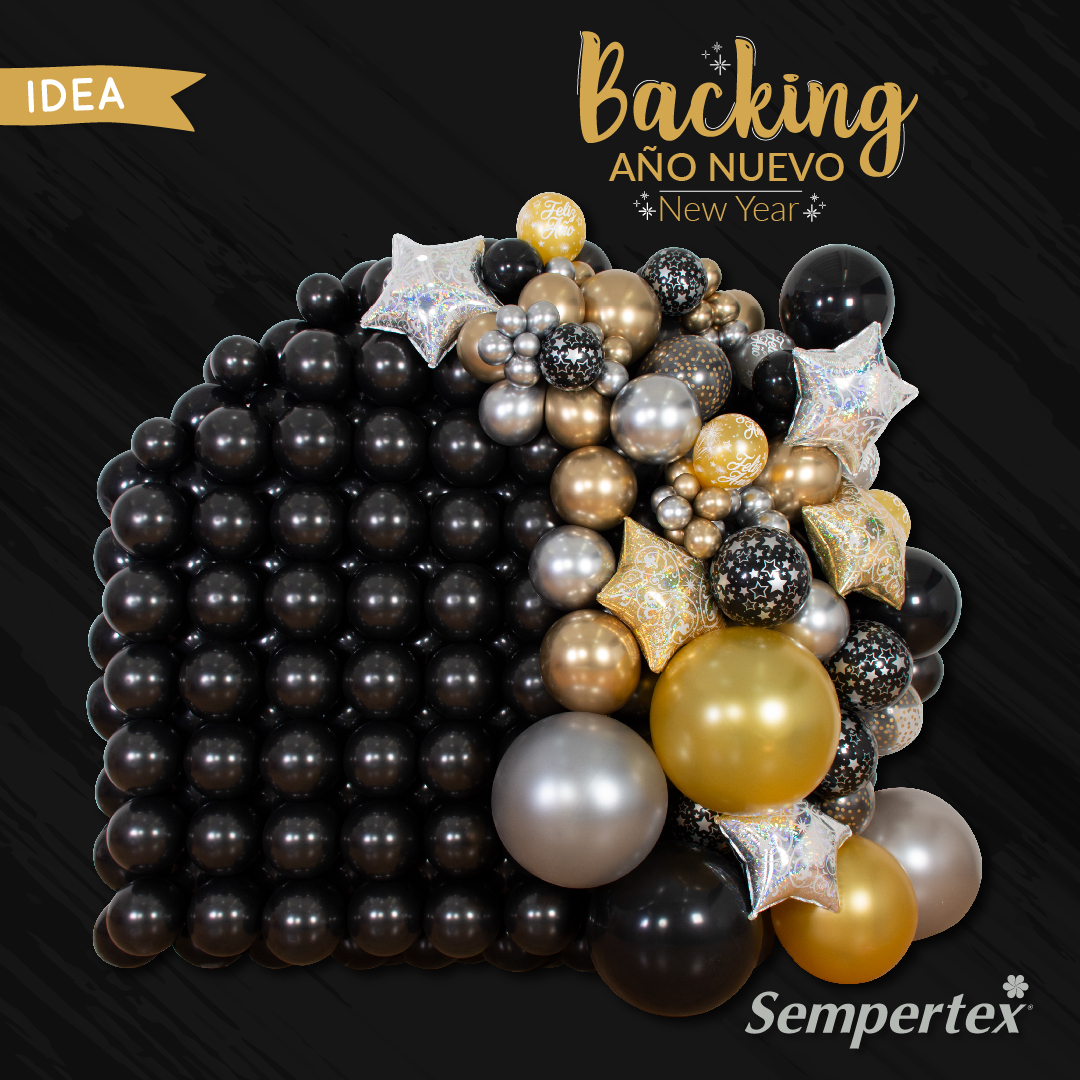 Шар (12''/30 см), Черный (080), пастель, 50 шт.