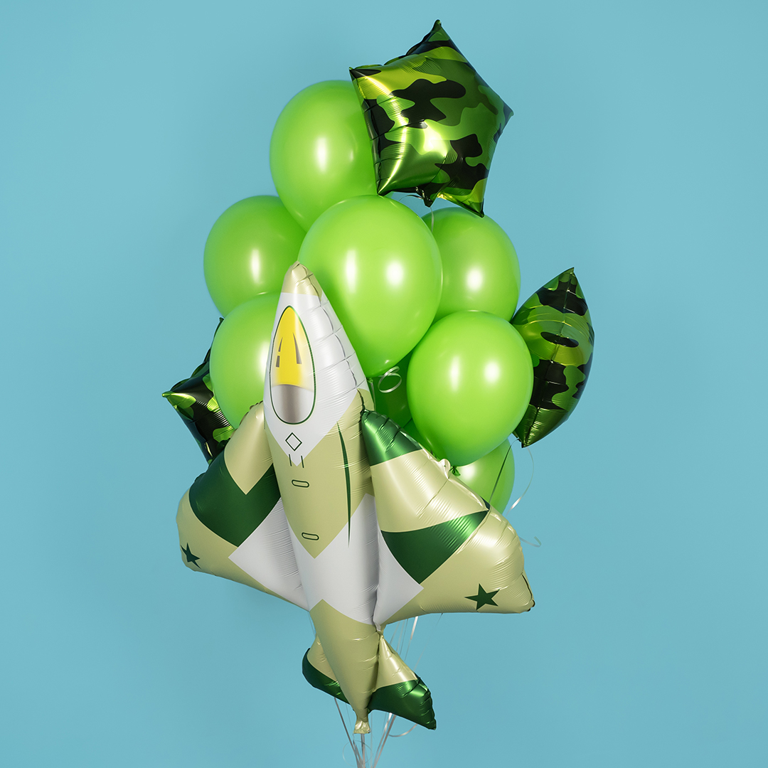 Шар (18''/46 см) Звезда, Камуфляж, 1 шт.