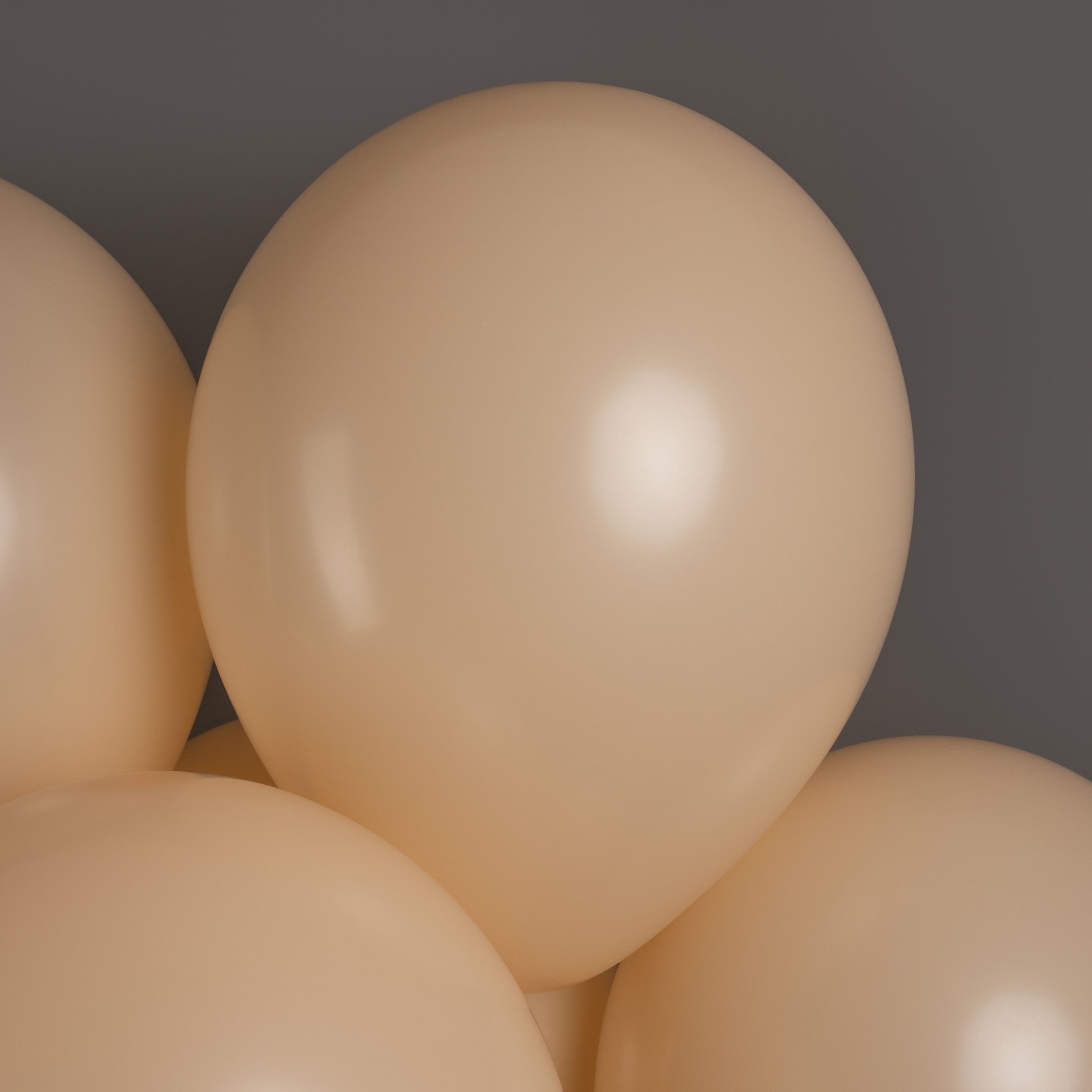 Шар (12''/30 см), Персик Малибу (660), макарунс, 12 шт.