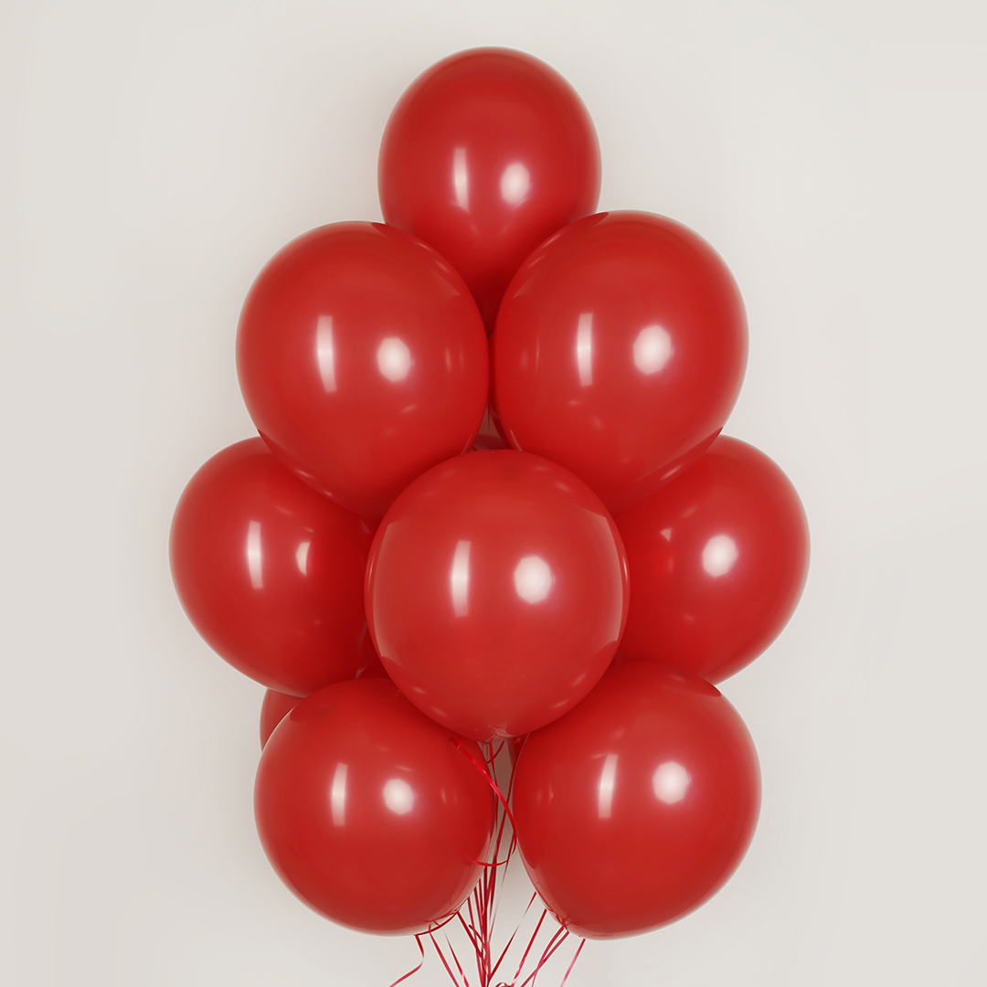 Шар (12''/30 см), Королевский красный (016), пастель, 12 шт.