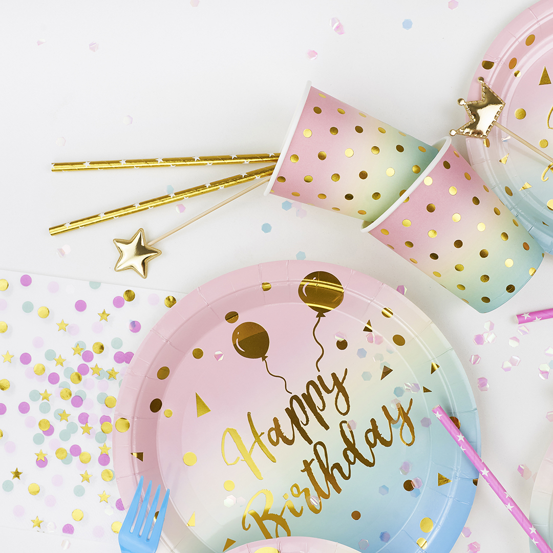 Пики Топперы, Короны, Золото, Металлик, 12 см, 5 шт.