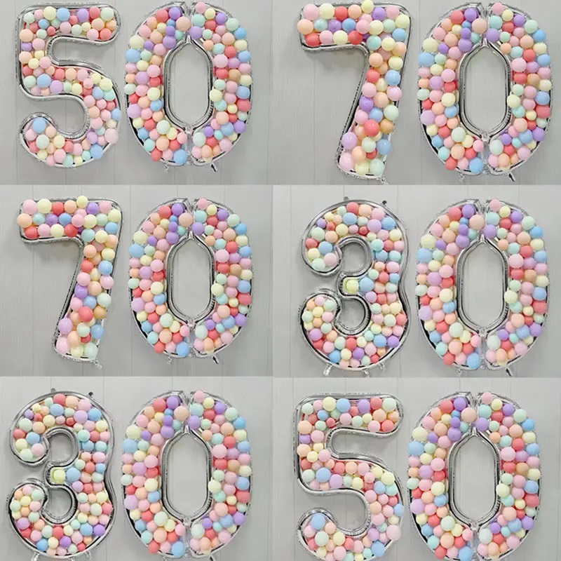 Шар (65''/165 см) Цифра, 3 Каркасная, 1 шт. в уп.