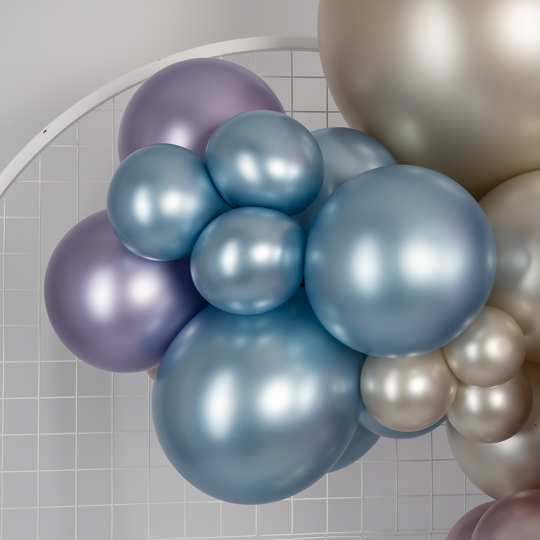 Шар (12''/30 см), Арктический голубой (839), шелк, 12 шт. Шар (12''/30 см), Арктический голубой (839), шелк, 12 шт.