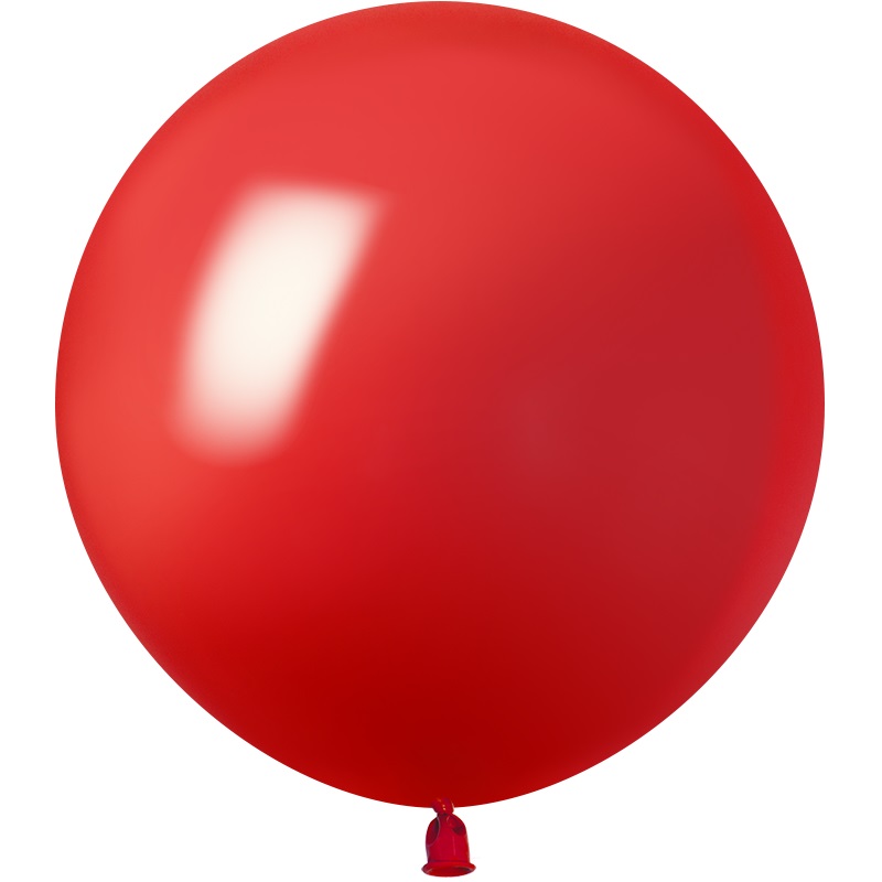 Шар (36''/91 см), Красный, пастель, 1 шт.