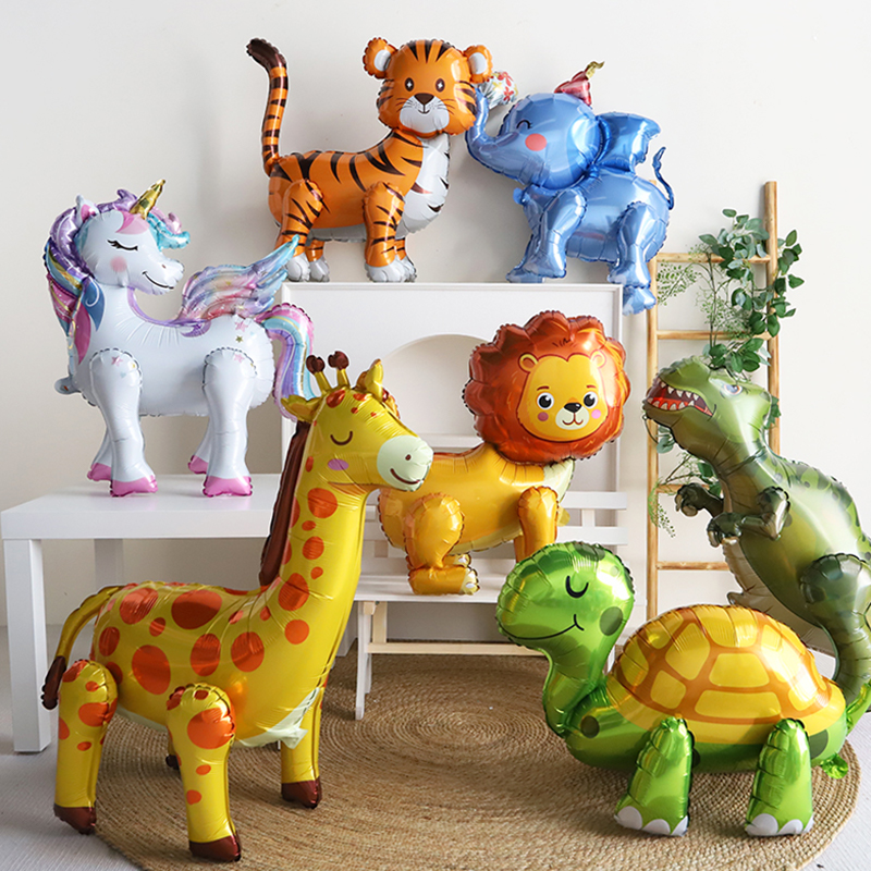 Шар (28''/71 см) Фигура 3D, Жираф, 1 шт. в уп.